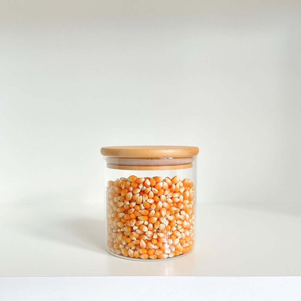 700ml Glass Storage Jar with Bamboo Lid