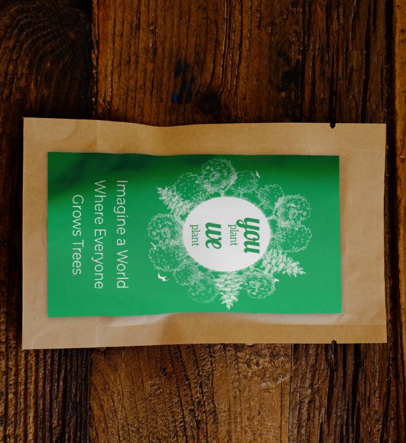 Pack of 10 Tree Kit Pouches, We Plant 100 More Trees