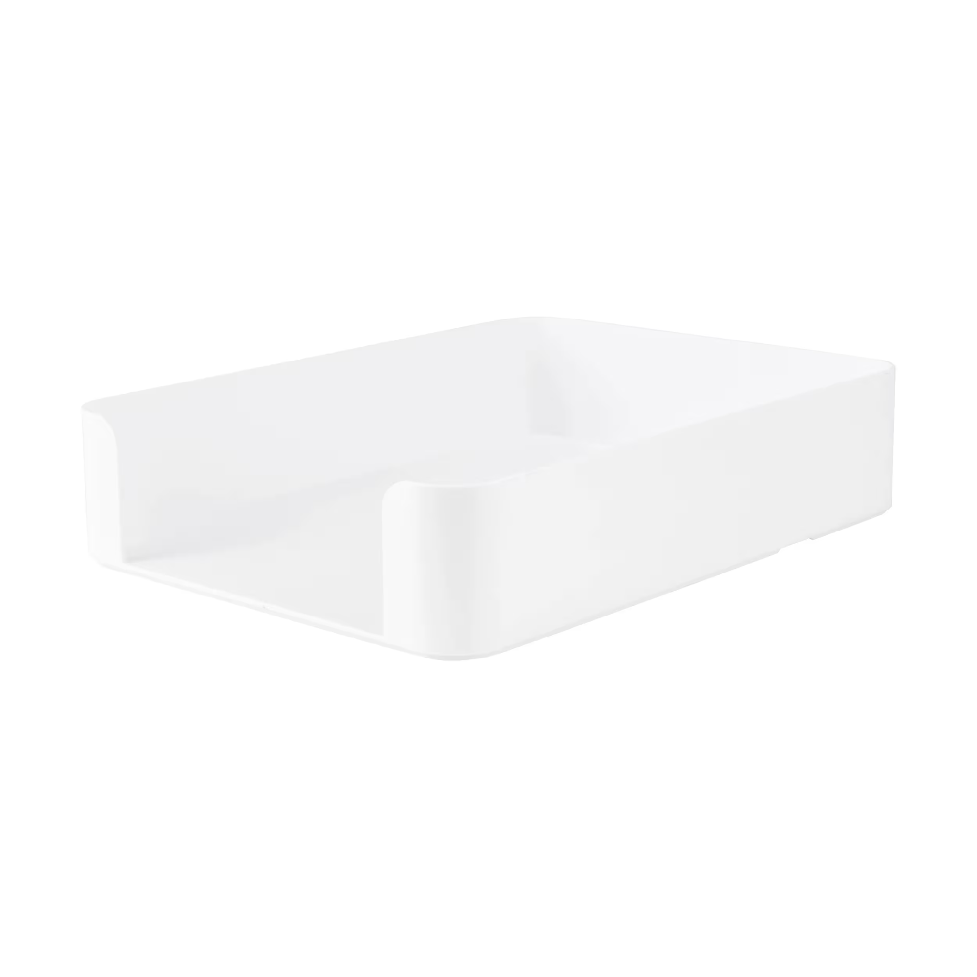 White Plastic Tray for Document & Stationery Organisation