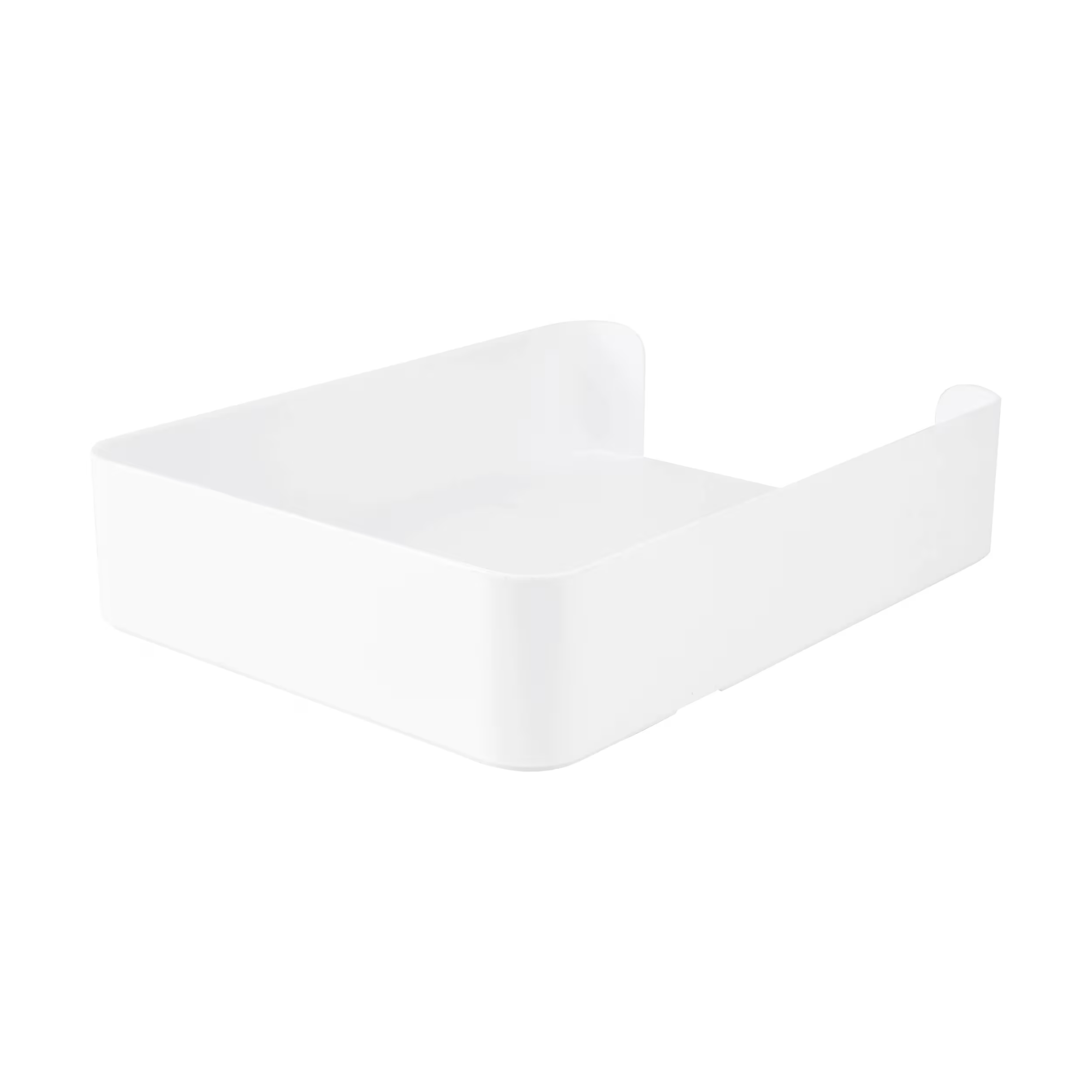 White Plastic Tray for Document & Stationery Organisation