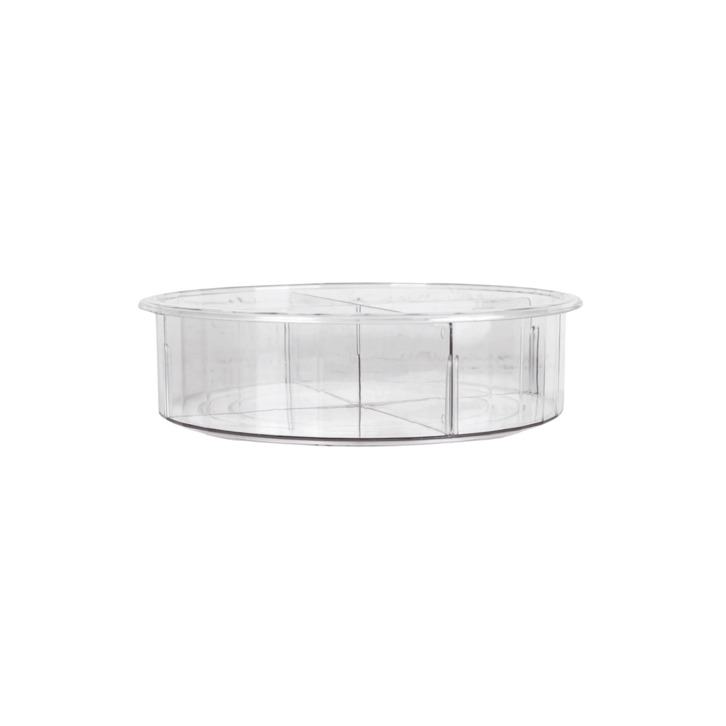 Tall Round Clear Rotating Tray - Lazy Susan