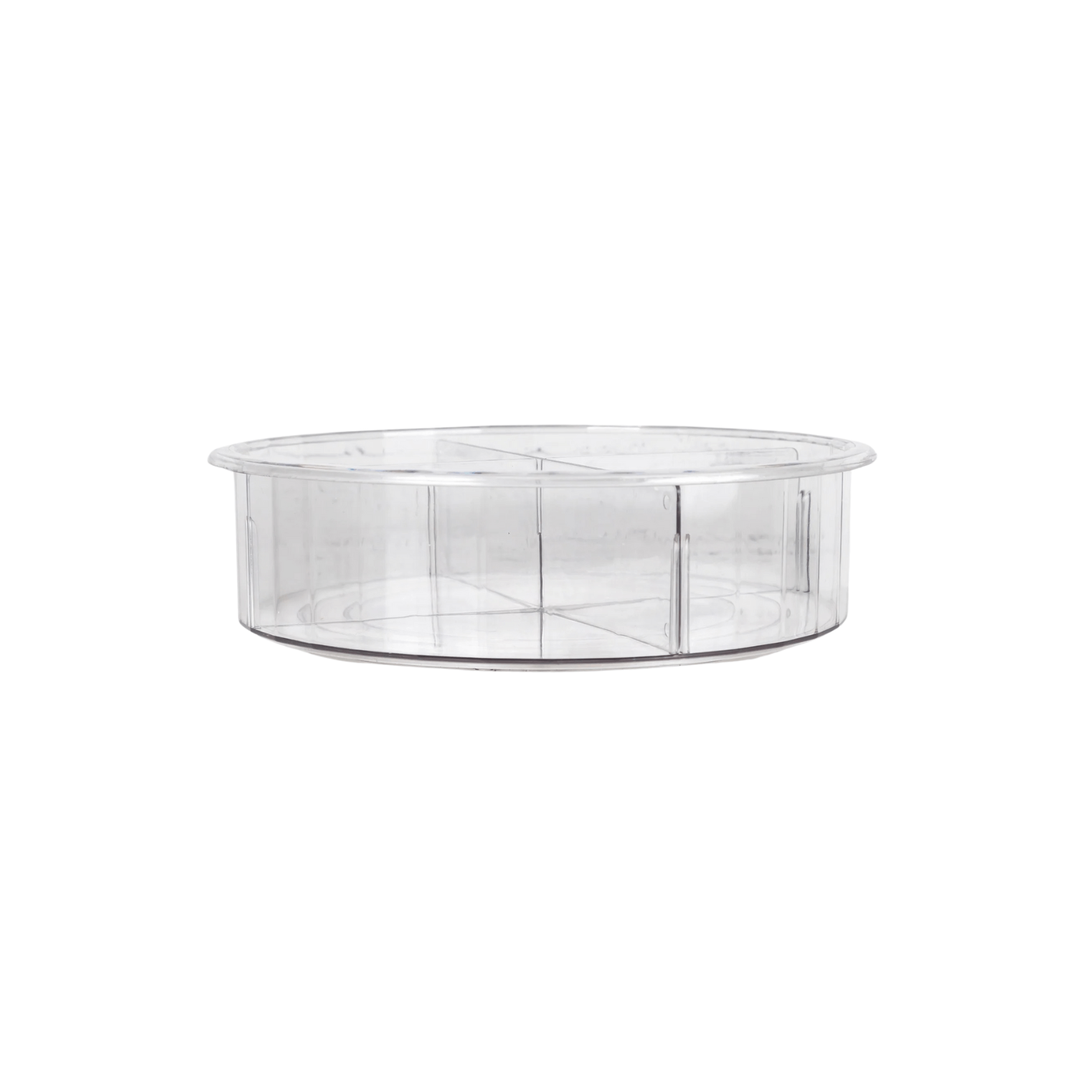 Tall Round Clear Rotating Tray - Lazy Susan