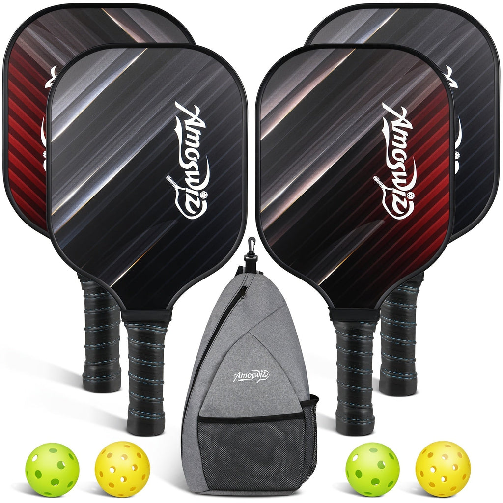 NNETM Pickleball Paddle Set with Balls & Bag (4pcs)