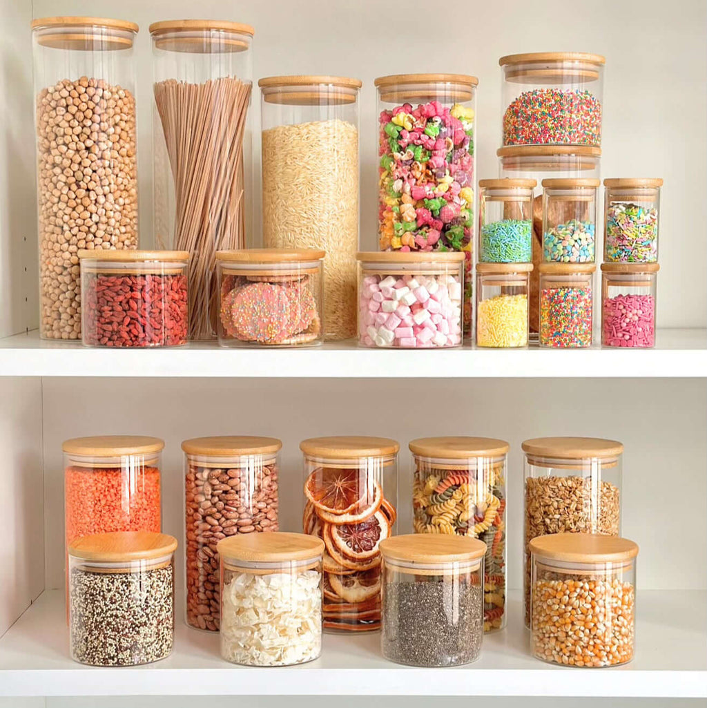 700ml Glass Storage Jar with Bamboo Lid