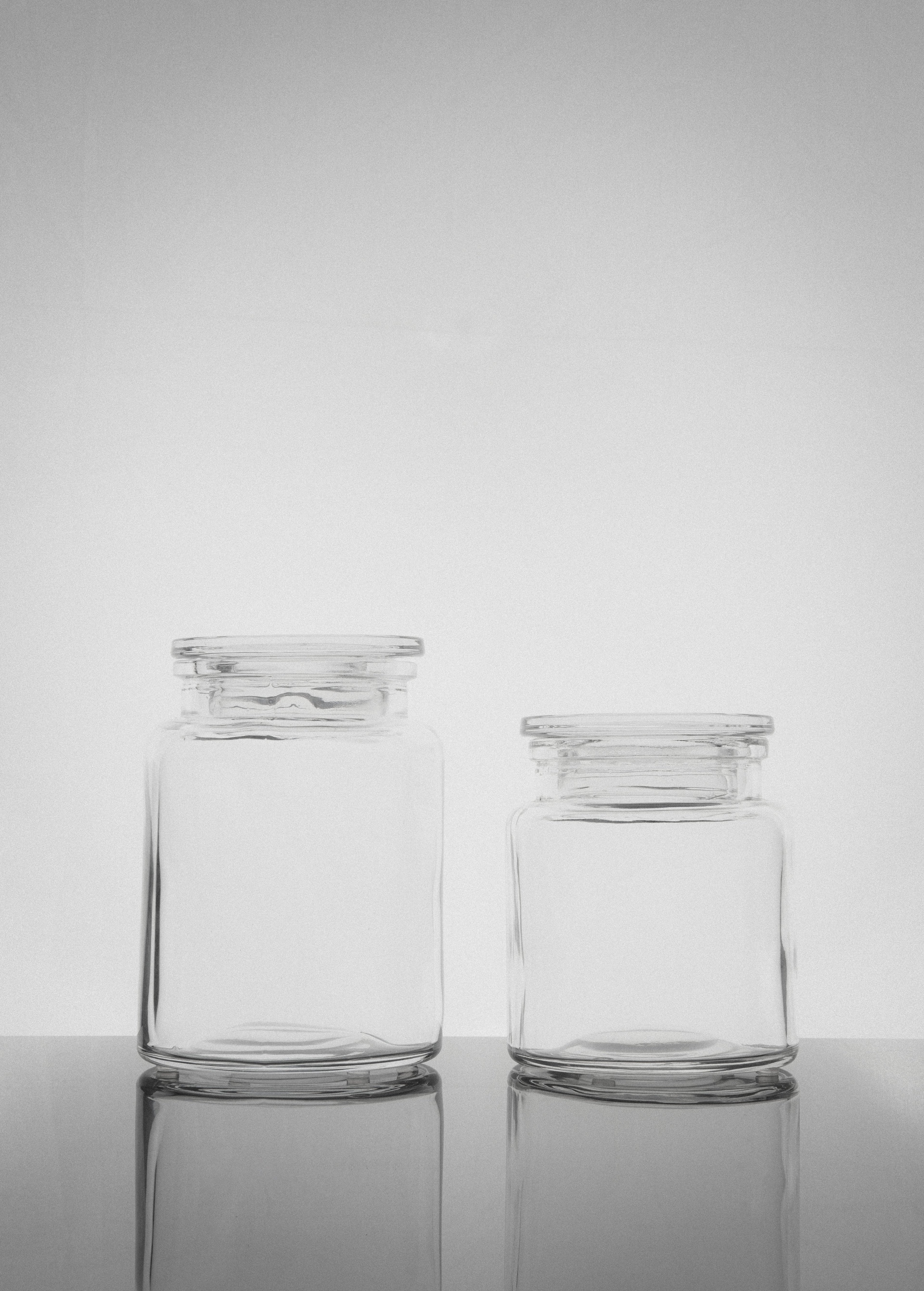 Clear Storage Jar Set