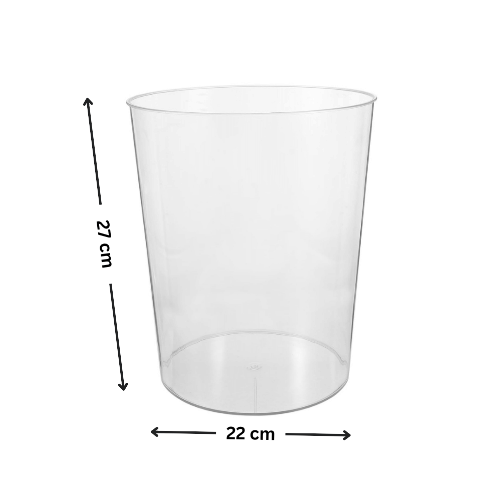 Clear Rubbish Bin - Practical & Stylish Waste Bin