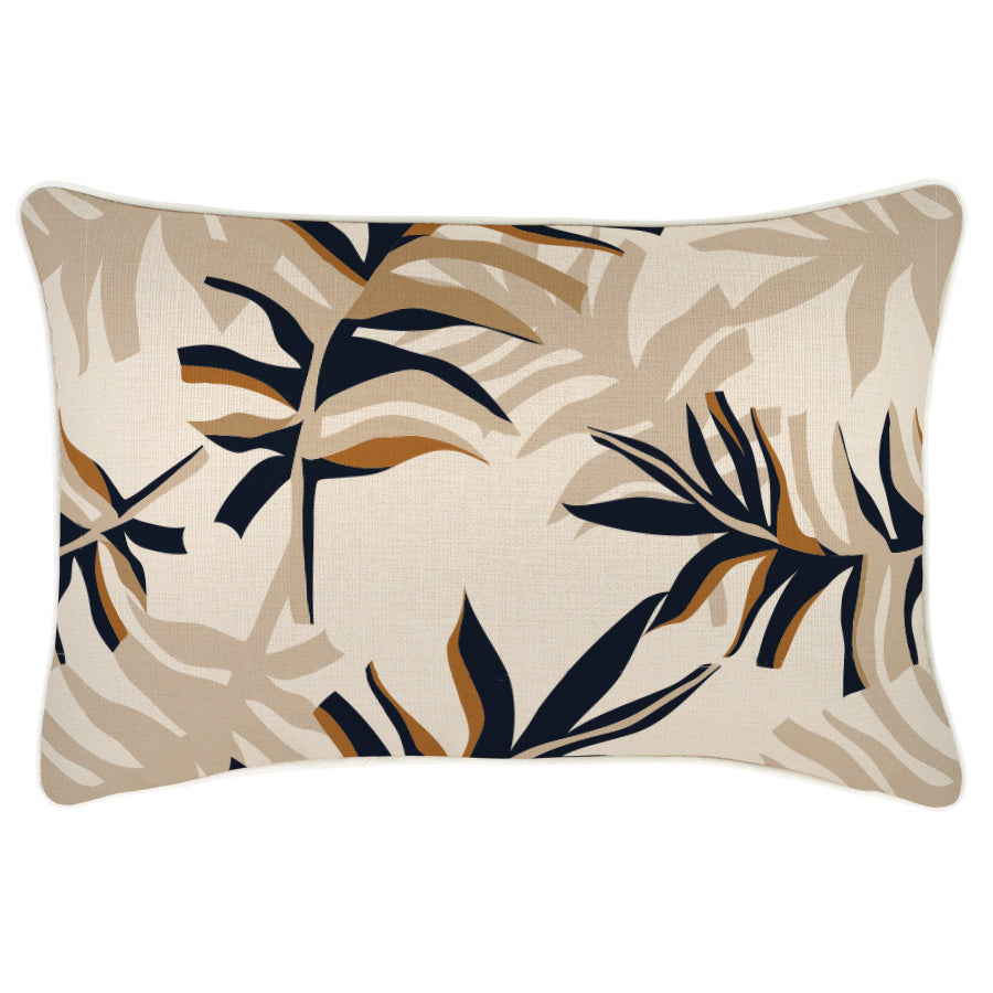 Cushion Cover-With Piping-Alfresco Beige-35cm x 50cm