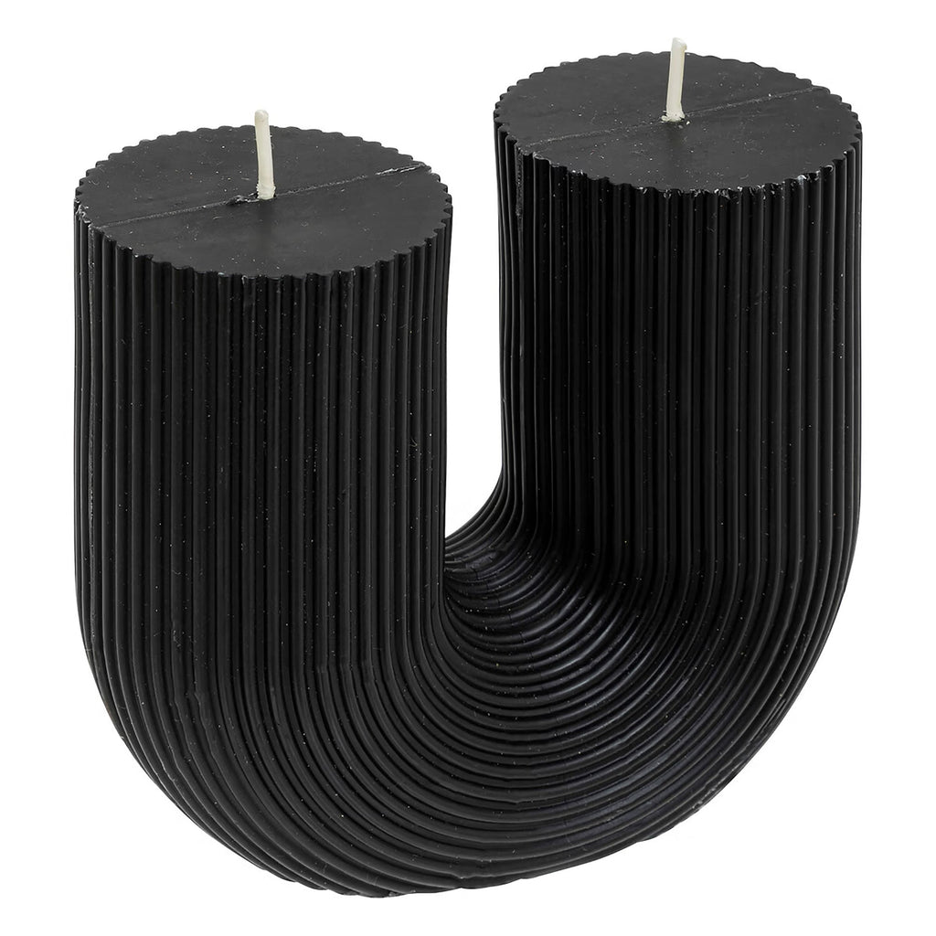 Arch Candle-Black-Cranberry