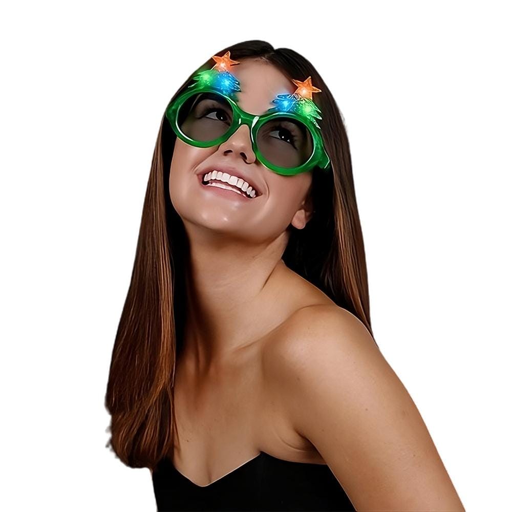 LED Christmas Tree Glasses Christmas Gift