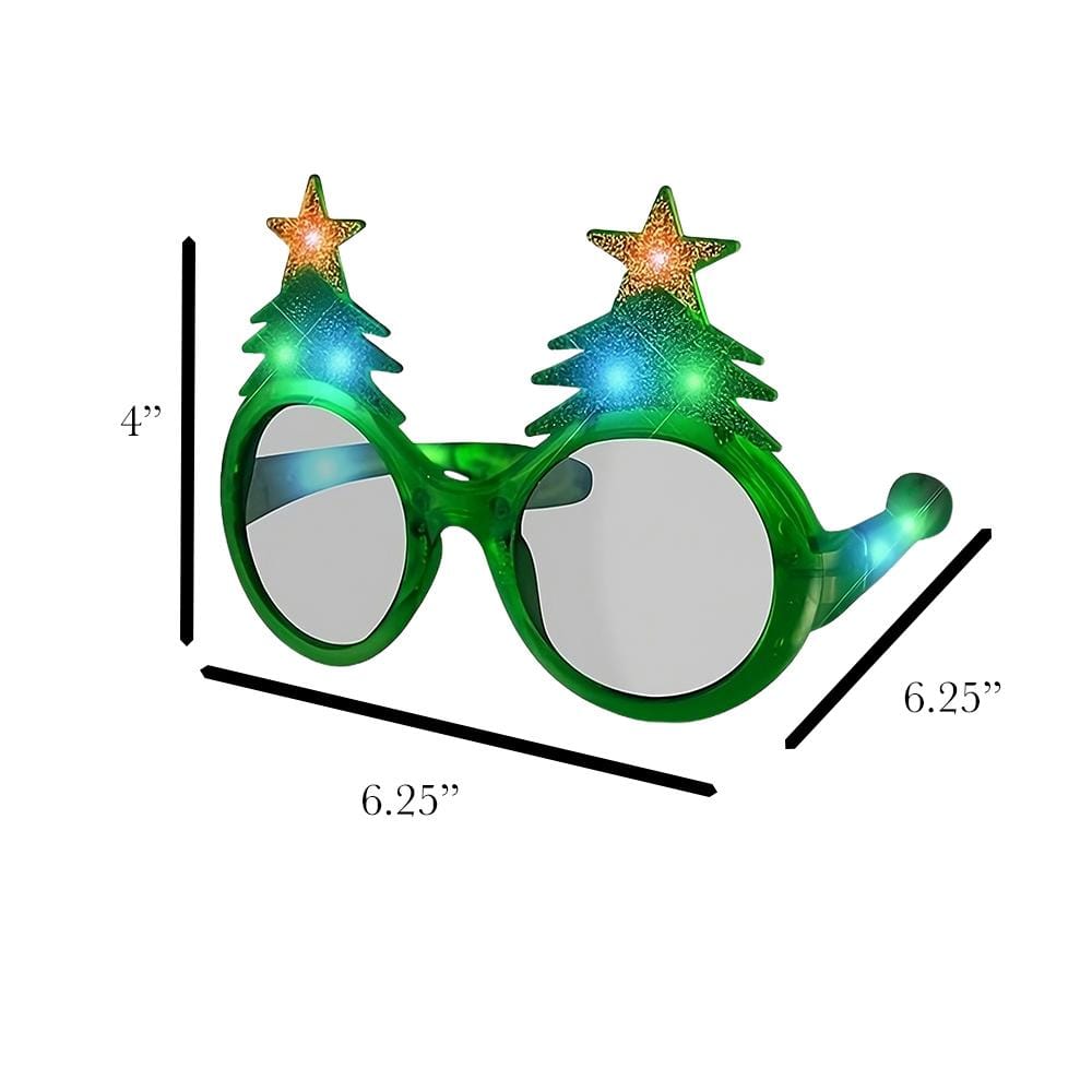LED Christmas Tree Glasses Christmas Gift