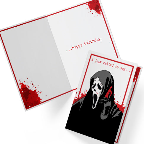 Ghostface Custom Any-Occasion Card