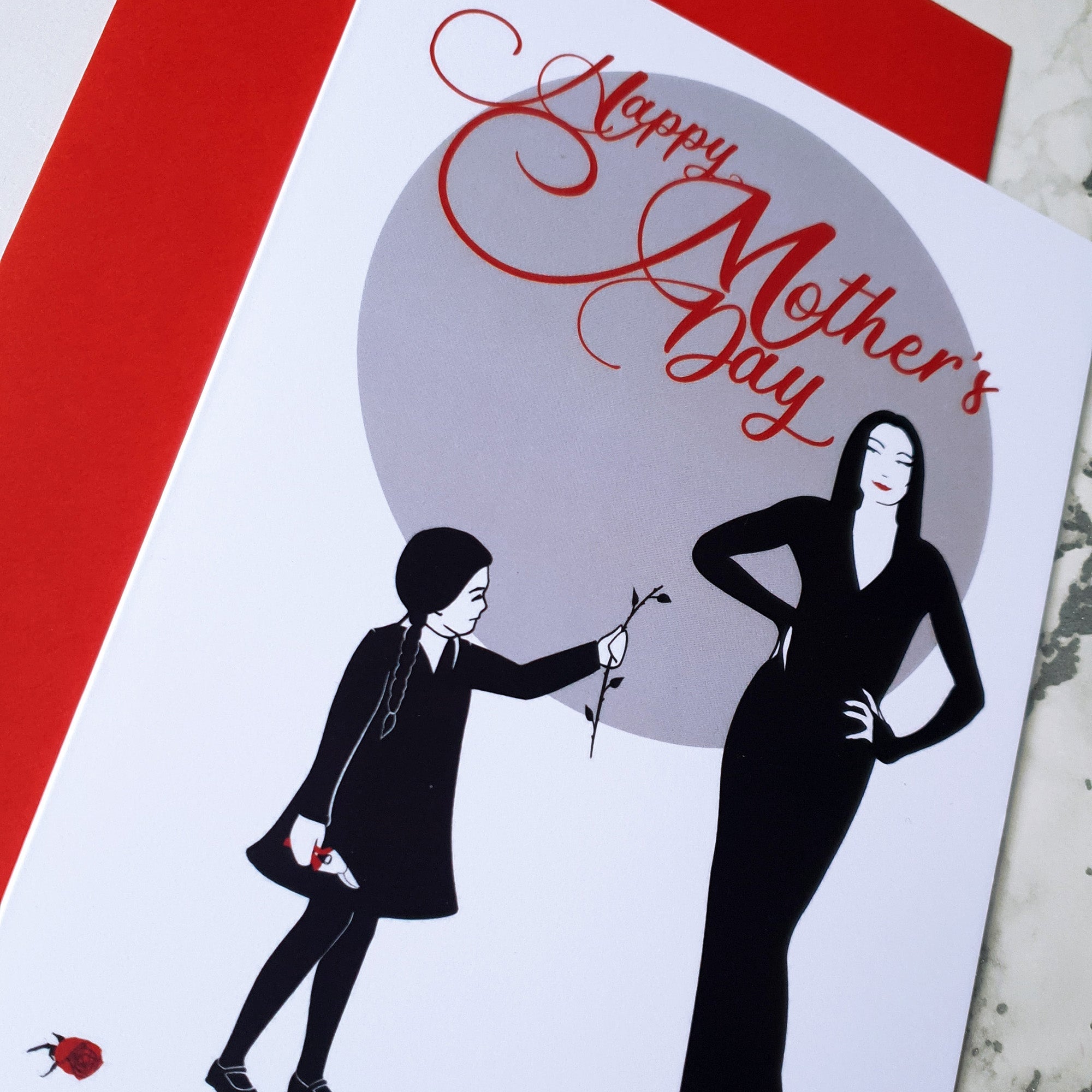 Morticia Mother's Day Card
