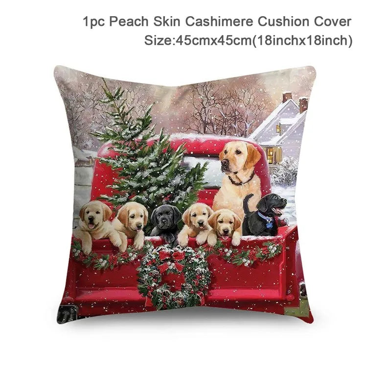 Merry Christmas Cushion Cover – Festive Holiday Decorations