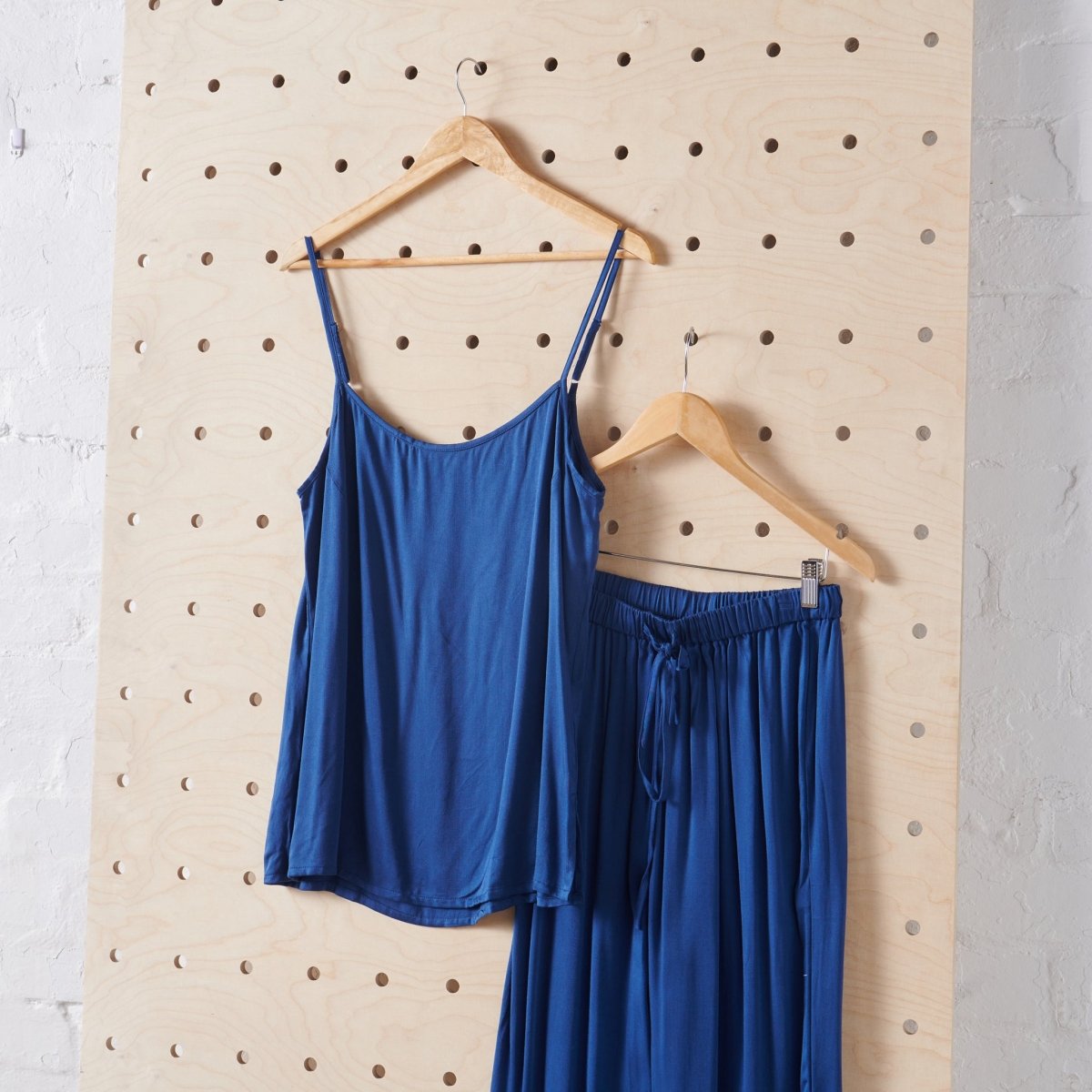 Bamboo Pyjama Set - Cami and Pant in Navy