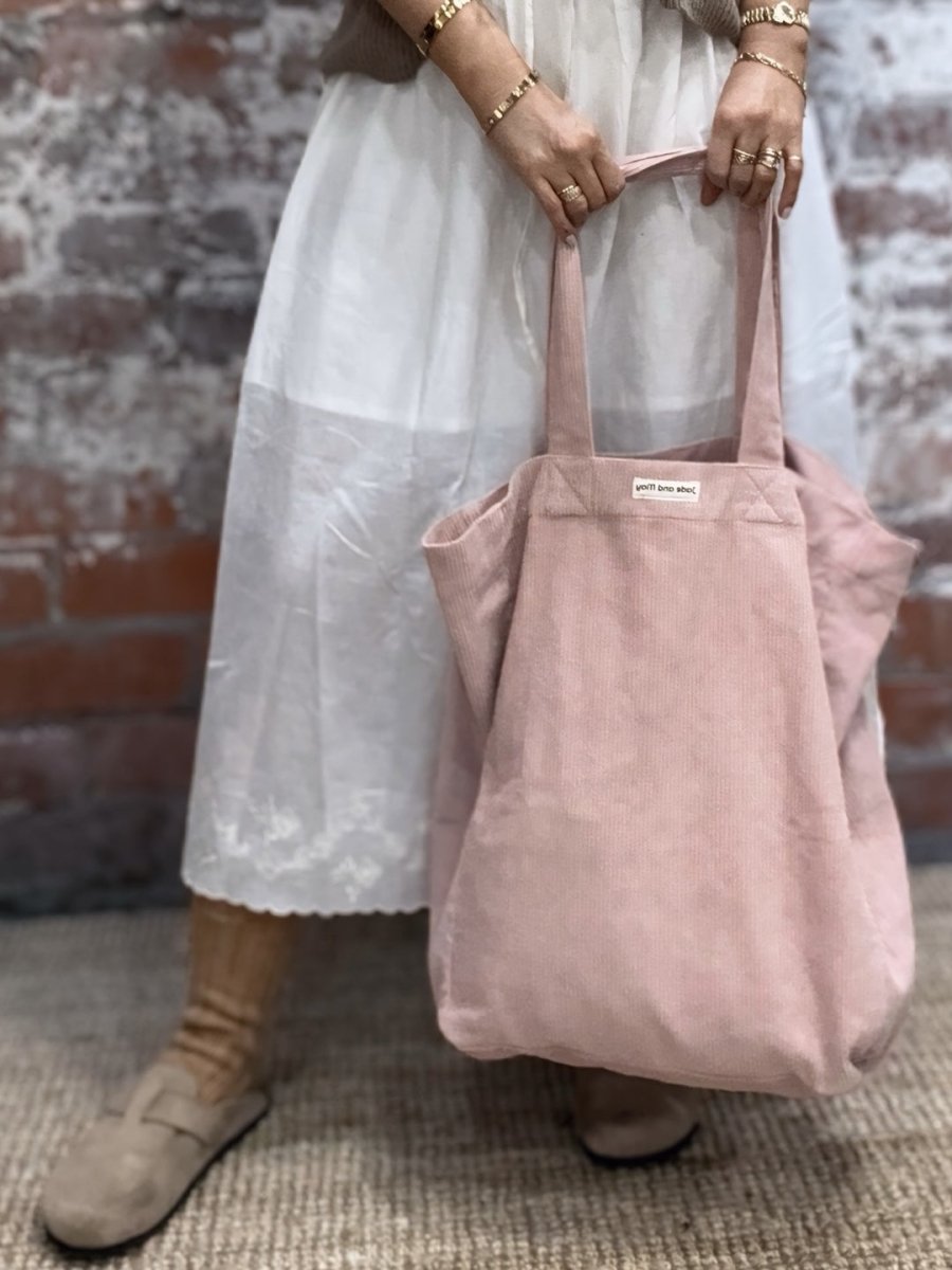Cord Tote Bag - Pink